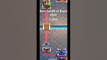Boss bandit vs every elixir #phonk #clashroyale