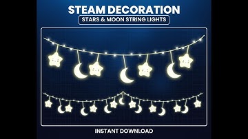 Animated Moon Stars Pastel Stream Overlay – Streamlabs & OBS Twitch Overlay