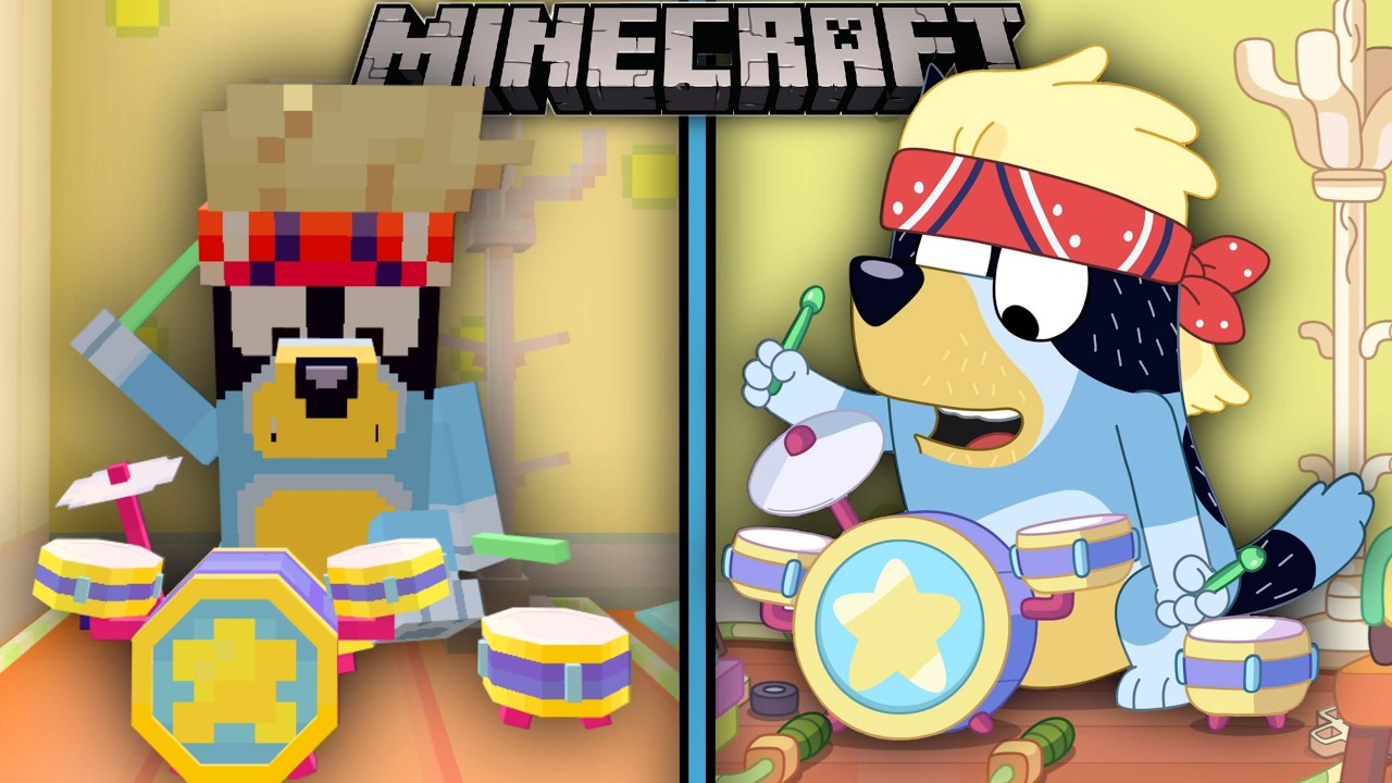 Эпизоды «Блюи», но в Minecraft!