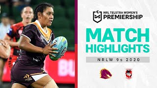 NRLW Brisbane Broncos v St George Illawarra Dragons | Match Highlights | NRLW 9s 2020 Final