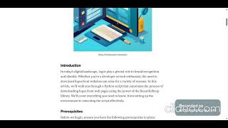 Simplifying Logo Downloads with Python: A Step-by-Step Guide | Python Code Nemesis