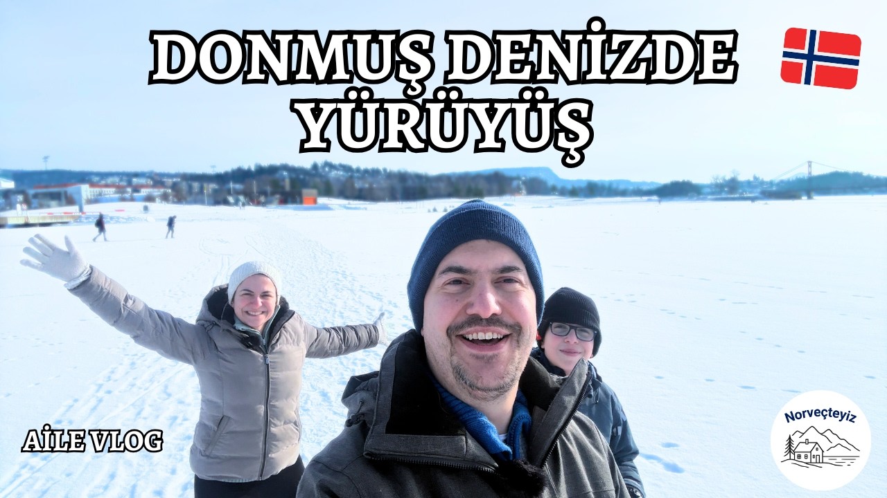 NORVEÇ’TE DONMUŞ DENİZİN ÜZERİNDE YÜRÜYÜŞ  🇳🇴 | AİLE VLOG