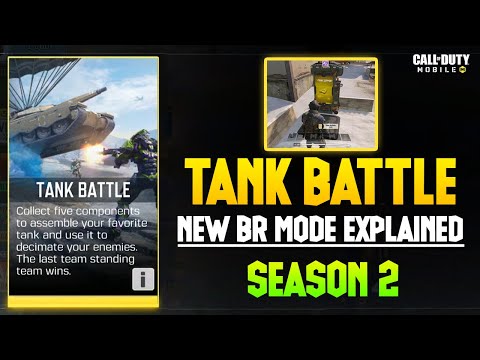 TANK BATTLE SEASON 2 COD MOBILE | HOW TO PLAY TANK BATTLE BR MODE CALL OF DUTY MOBILE