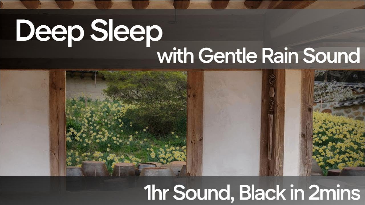 Deep sleep, Sound of Rain in the Hanok, Relaxing and Antistress ASMR