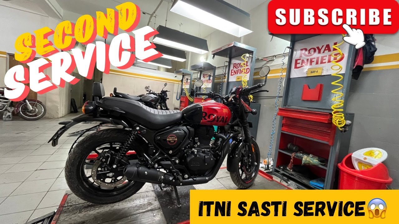Second Service Cost of Royal Enfield Hunter 350 || Detail of Service || 