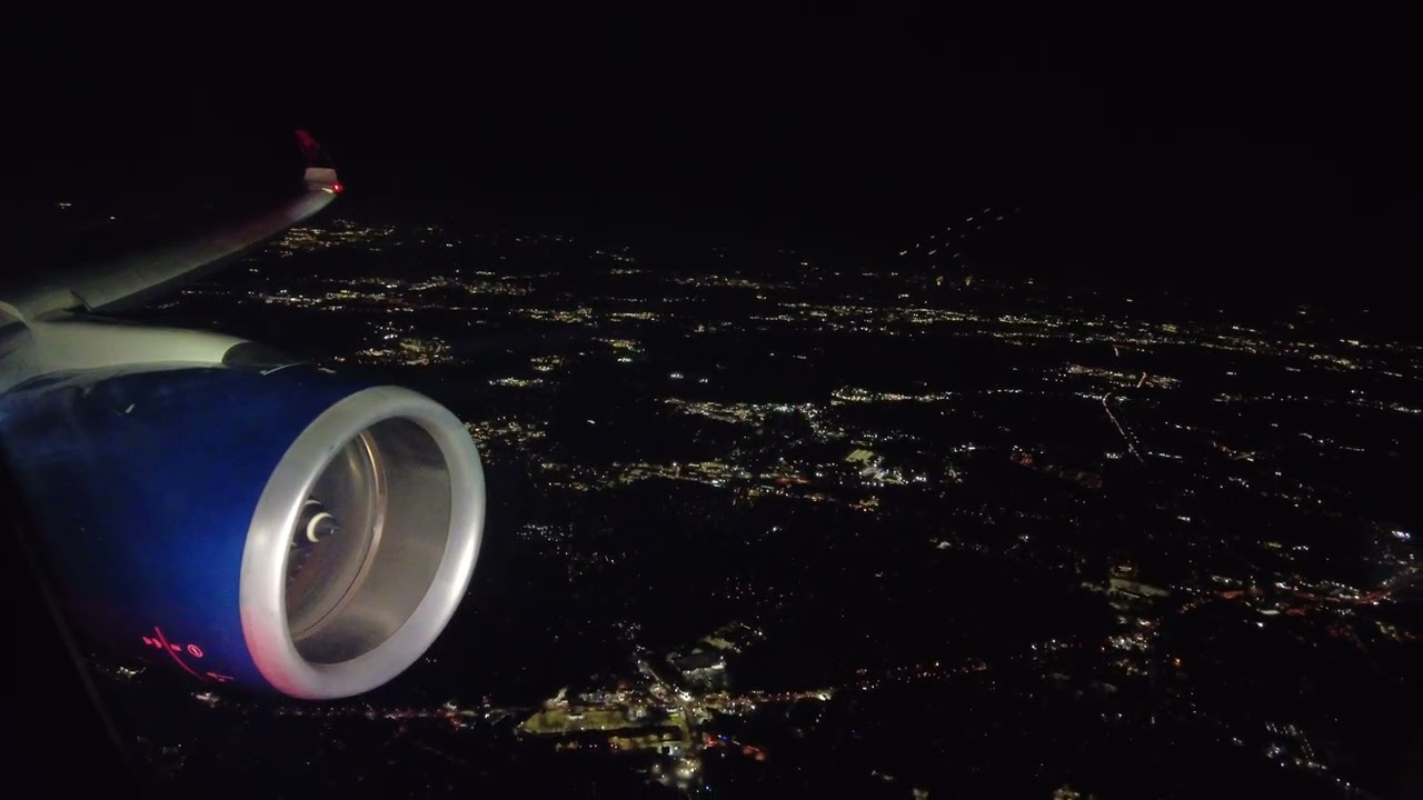 4K - Delta Airbus 350 Landing in Atlanta - w/ Air Traffic Control Audio