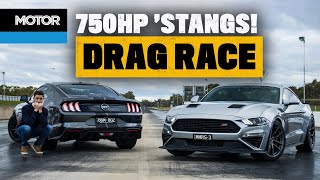 750hp Roush Mustang DRAG RACE! (scary fast!) | MOTOR