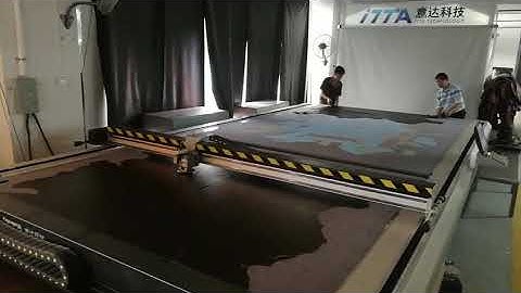 ITTA automatic leather cutting machine with double working table