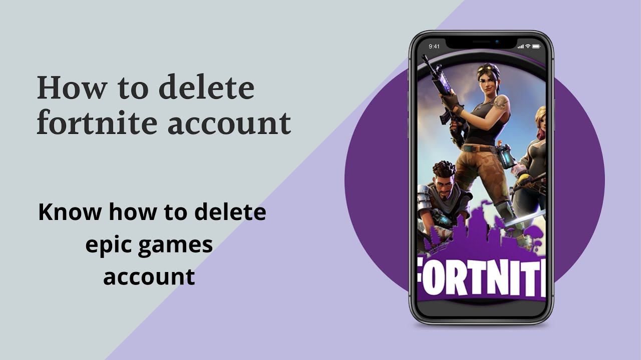 Fortnite Account Delete Request How To Delete Fortnite Account Epic Games Account Delete Youtube