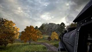 Riding train to mountain pass with friendly locomotive engineer #mashinky