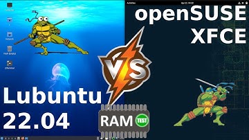 Lubuntu 22.04 vs openSUSE XFCE: RAM Usage
