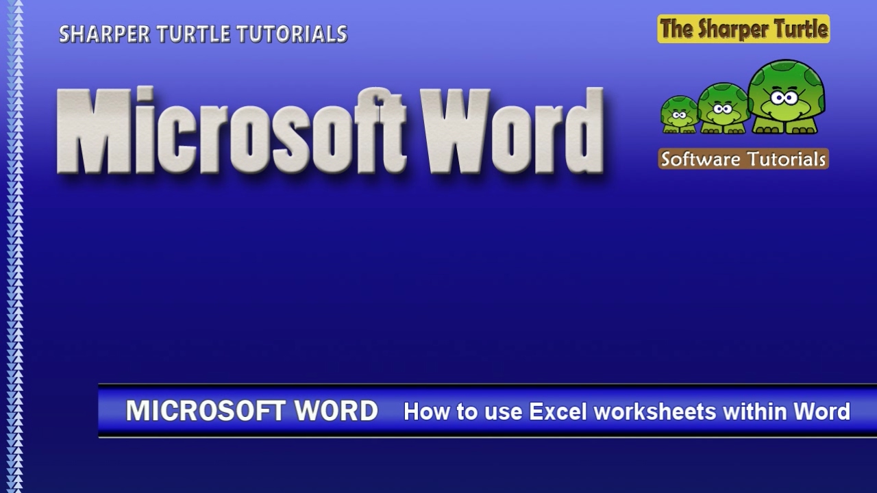 microsoft store Microsoft Word - How to use Excel worksheets within Word