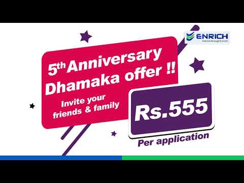 Offer Free Online Trading Account with Enrich | Enrich Anniversary Offer | English