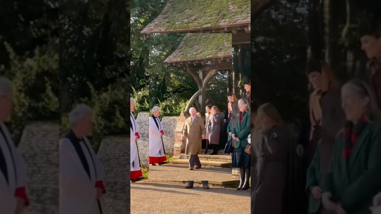 We had an exceptional day at Sandringham watching the whole royal family go to church