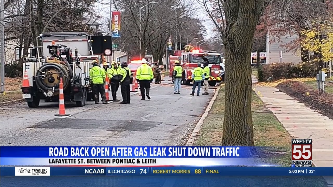 South Lafayette road reopens after gas leak repair