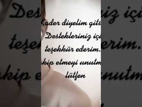 Kader diyelim gitsin