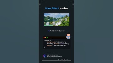 Create a Stunning Glass Effect Navbar with CSS | Frosted Glass UI Design Tutorial 💎💻