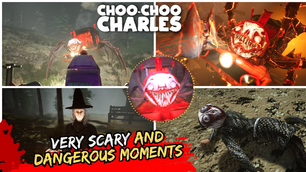 Choo choo charles - Very scary and dangerous moments - YouTube