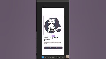 Onboarding section for food recipe app. #tutorial #figma #uiuxdesign #howto #figmatutorial