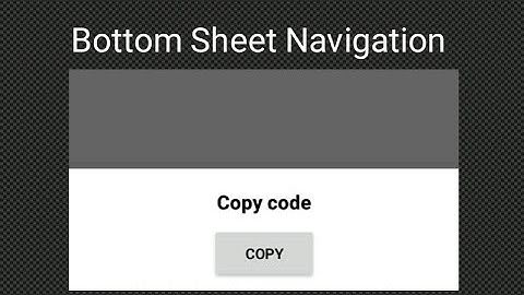Creating & using bottom sheet navigation in Sketchware