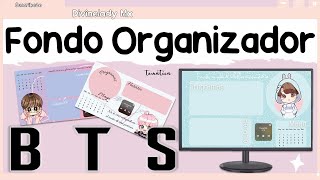 FONDO DE PANTALLA TEMATICA BTS / PERSONALIZA TU COMPUTADORA + PLANTILLA DESCARGABLE screenshot 5