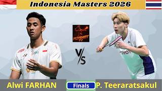 Indonesia Masters 2026 Final: Alwi Farhan vs P. Teeraratsakul Thriller Match