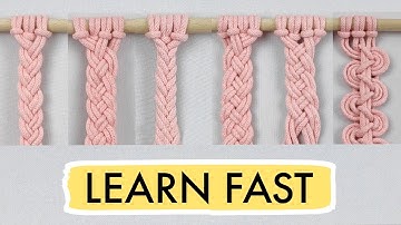 6 Macrame Patterns You MUST LEARN