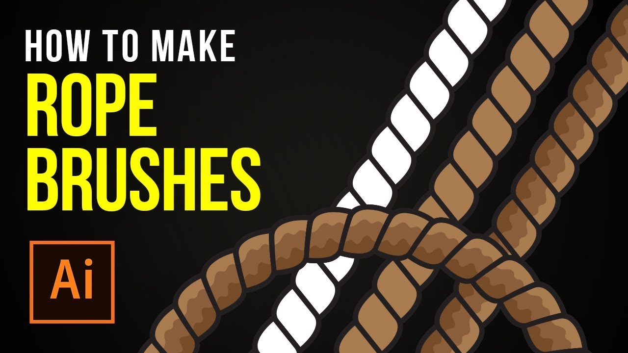 Illustrator Vector Rope Brush Tutorial Youtube