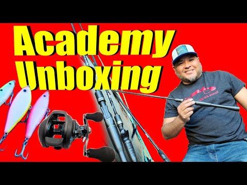 Unboxing Academy Fishing Rods, Reel, Lures, and Tackle Boxes