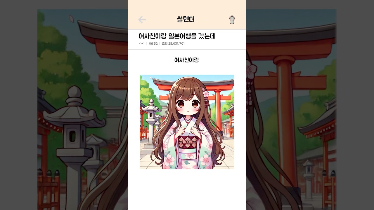 여사친이랑 일본여행을 갔는데