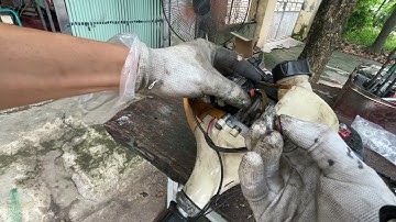 Cách thay vú bơm xăng cắt cỏ 