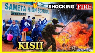 HEAVY FIRE DESTROY SAMETA BOYS HIGH SCHOOL DORMITORY IN KISII COUNTY DAYS AFTER UTUMISHI DORM BURNED