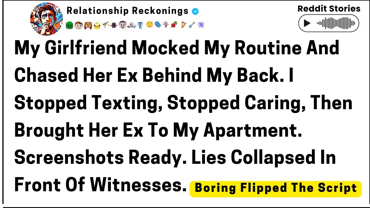 Моя девушка сказала: «Ты слишком предсказуем. Даже у моего бывшего было больше индивидуальности, ...