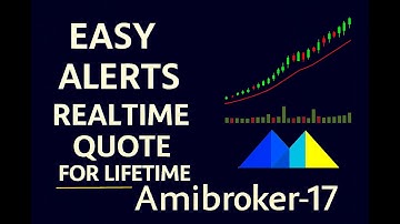 Amibroker Real Time Quote | Amibroker Easy Alerts | Tamil @NiftyTimesNow