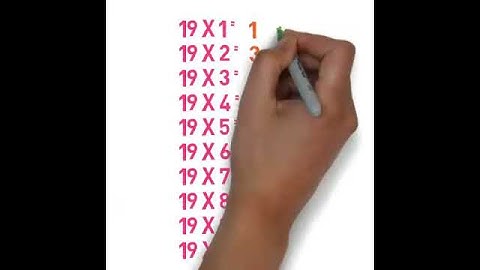 19 table | easy way to remember tables | maths tricks