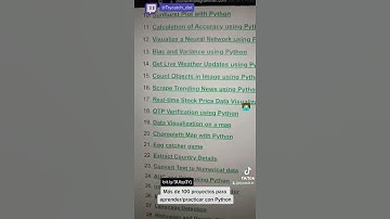 Más de 100 proyectos para aprender/practicar con Python