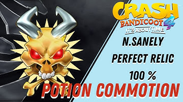 Crash Bandicoot 4 - 100% Walkthrough - Potion Commotion - All Gems N.Sanely Perfect Relic