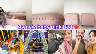 My New Baby pink bed | furniture waly b fraud krtay hain 😢