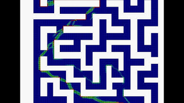 Shortest path planning for the complex maze #1 with a small amount of conductive material.