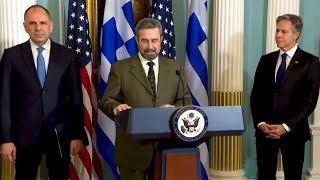 Secretary of State Antony Blinken speaks on U.S.-Greece relationship and space exploration