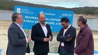 Visita do director de Turismo de Galicia á praia dos Franceses A Veiga