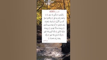 سورة الضحى:"والضحى والليل اذا سجى" تلاوة تهتز لها القلوب