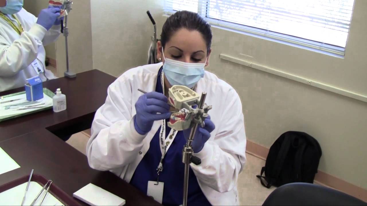 Dental Assistant Students Making Temporary Crowns Charter College