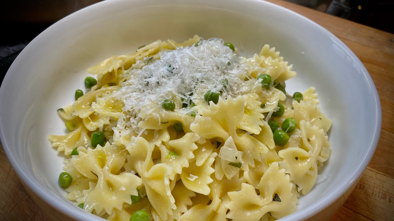 Peas and Pasta - Quick Easy Meal