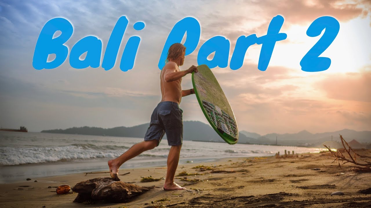 My Bali Story Part 2 Teaching Kids To Skimboard, Showering In The