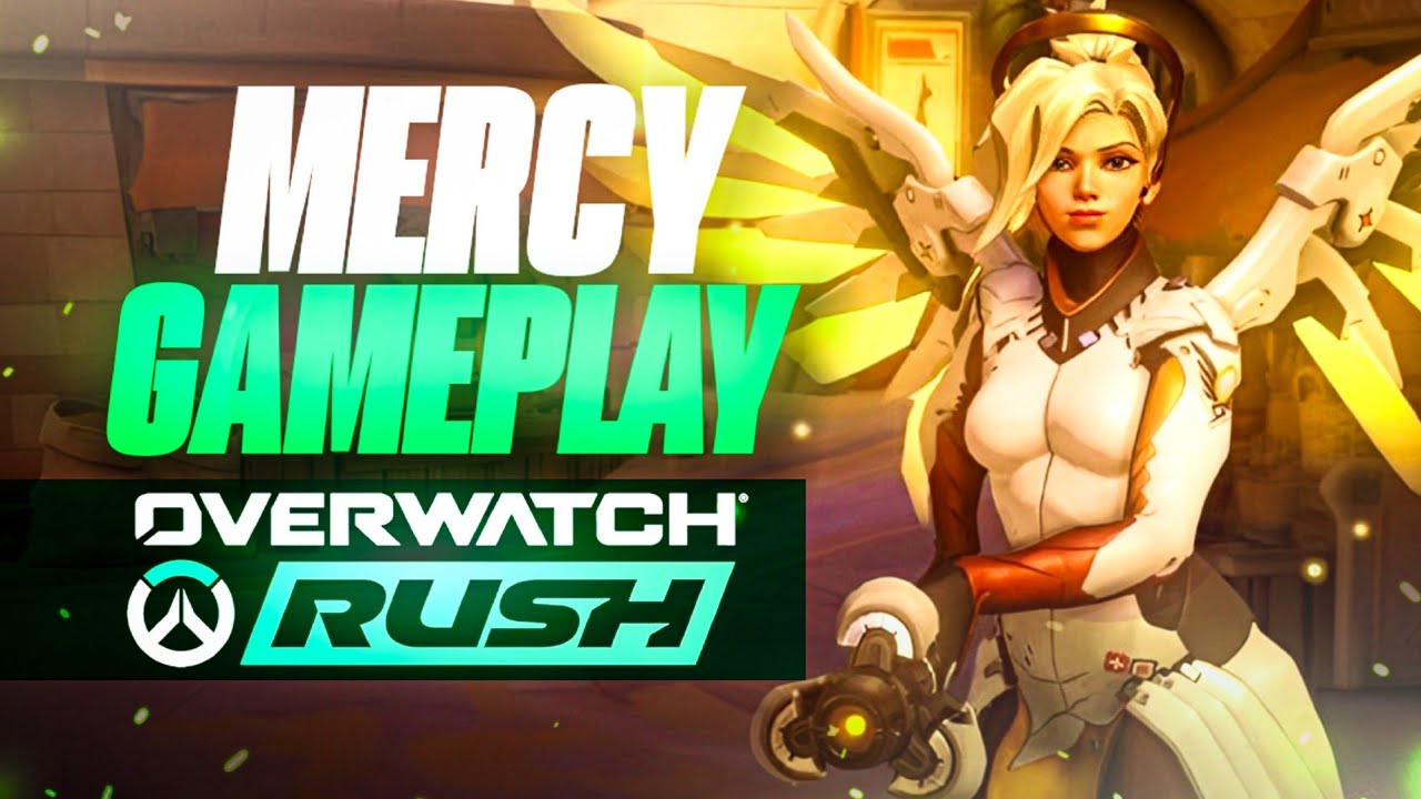 Playing Mercy Mercy Gameplay | Overwatch Rush - YouTube