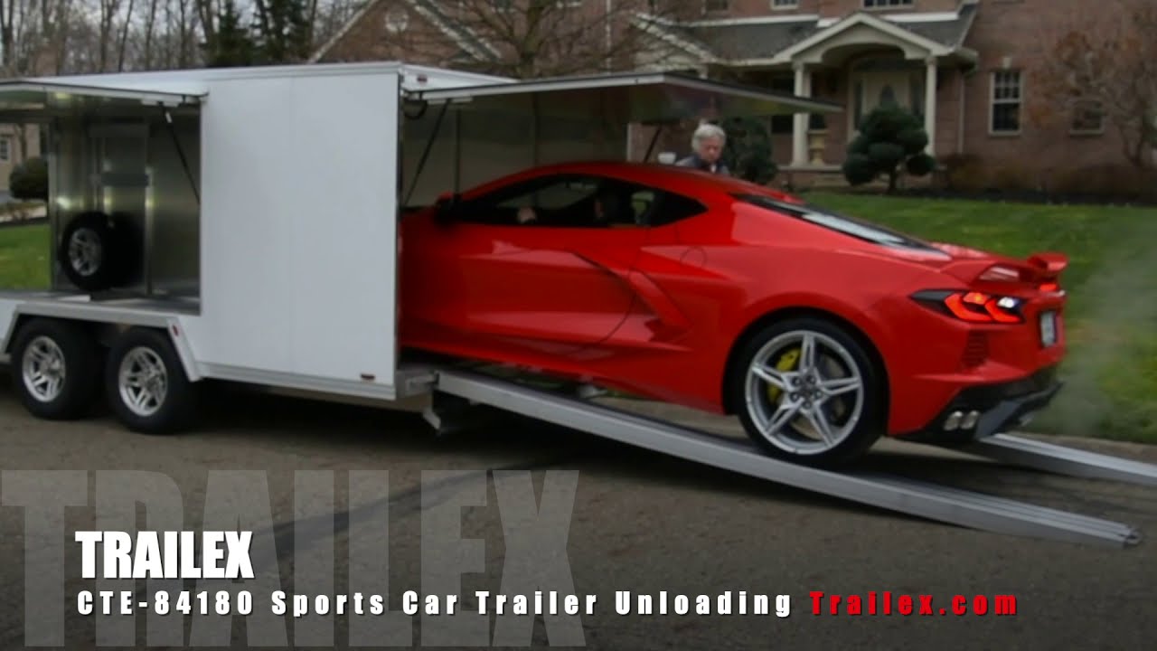 TRAILEX TRAILERS CTE84180 Sports Car Trailer Unloading YouTube
