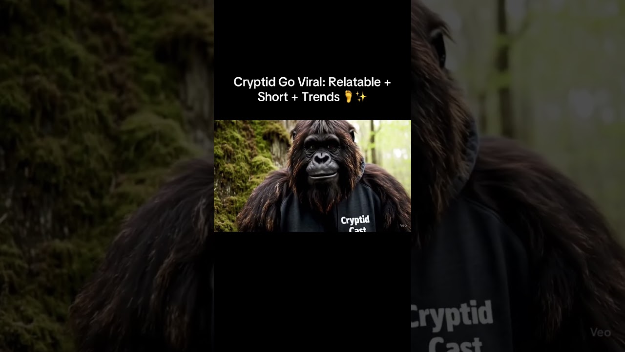 Cryptid Go Viral in 15 Seconds with Bigfoot! 😂🌲 