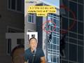 A little girl was HANGING from an 8th floor window