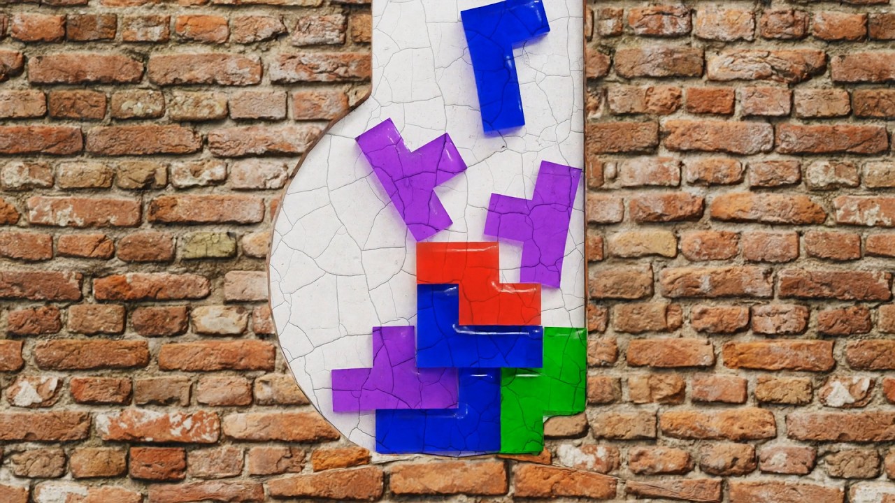 Tetris Brick Wall Arc Shape Challenge Softbody Simulation V4 - YouTube